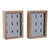 Key cupboard DKD Home Decor Blue MDF Wood (2 pcs) (20 x 6 x 28 cm)