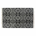 Carpet DKD Home Decor White Black Cotton (160 x 230 x 1 cm)