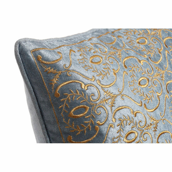 Cushion DKD Home Decor 8424001850389 Blue Golden 45 x 10 x 45 cm