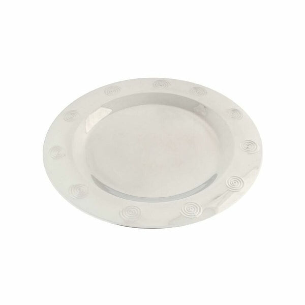 Dessous d'Assiette DKD Home Decor Acier inoxydable Plastique Argenté 30 x 30 x 0,5 cm