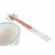 Sushi Set DKD Home Decor 25 x 25 x 6,5 cm Porcelain Wood White Green Oriental (6 Pieces) (25 x 25 x 6,5 cm) (6 pcs)