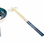 Sushi Set DKD Home Decor 34 x 29,5 x 7,3 cm Porcelain Blue White Oriental (34 x 29,5 x 7,3 cm)