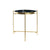 Side table DKD Home Decor Golden Metal Navy Blue (40 x 40 x 50 cm)