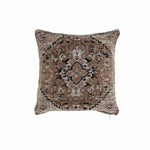 Cushion DKD Home Decor Plastic White Brown Black Rectangular Squared Arab 45 x 12 x 45 cm