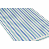 Cushion DKD Home Decor Hammocks 190 x 60 x 5 cm Stripes White Sky blue Navy Blue (190 x 60 x 5 cm)