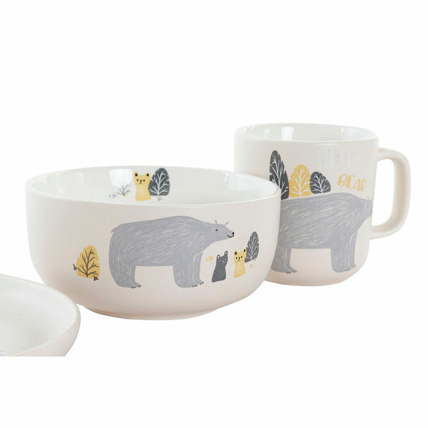 Children’s Dinner Set DKD Home Decor Bear