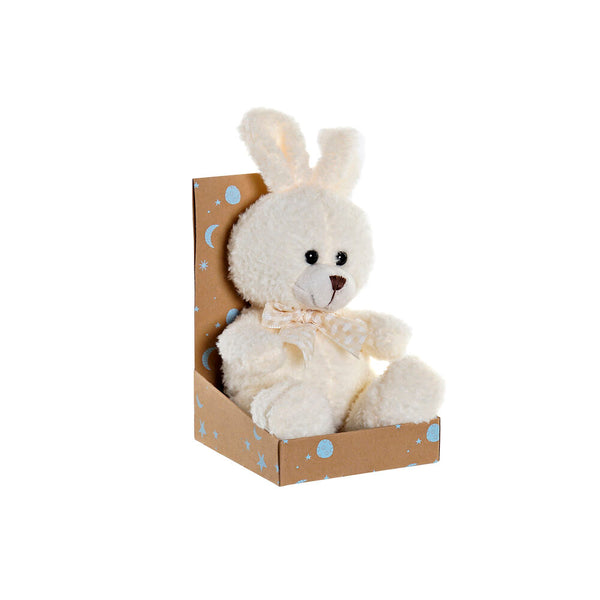 Fluffy toy DKD Home Decor Brown Beige Rabbit (2 pcs) (10 x 10 x 15 cm)