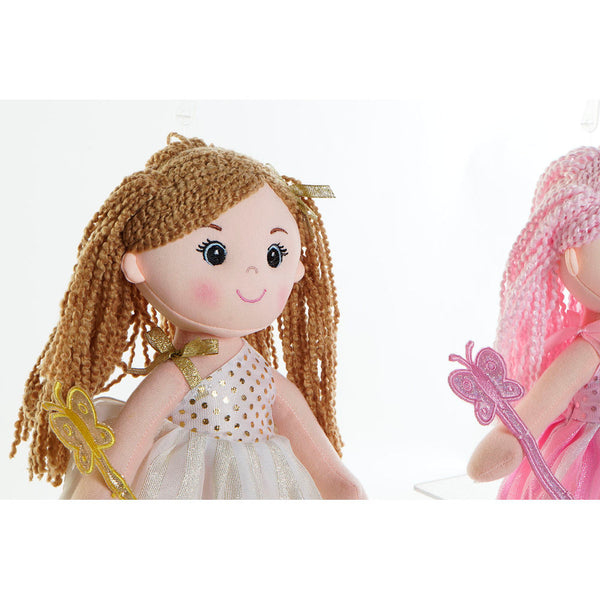 Rag Doll DKD Home Decor Fairy (25 x 10 x 35 cm) (2 pcs)