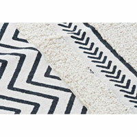 Carpet DKD Home Decor Black Zigzag White (160 x 226 x 0,7 cm)