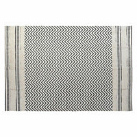 Carpet DKD Home Decor Black Zigzag White (160 x 226 x 0,7 cm)