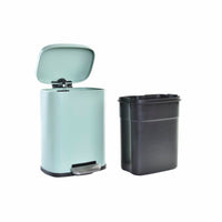 Rubbish Bin DKD Home Decor Mint Matt 21 x 15 x 29,5 cm Metal 5 L Basic