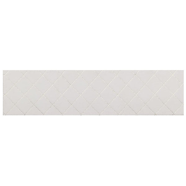 Carpet DKD Home Decor White Rhombus Modern (60 x 240 x 2,2 cm)