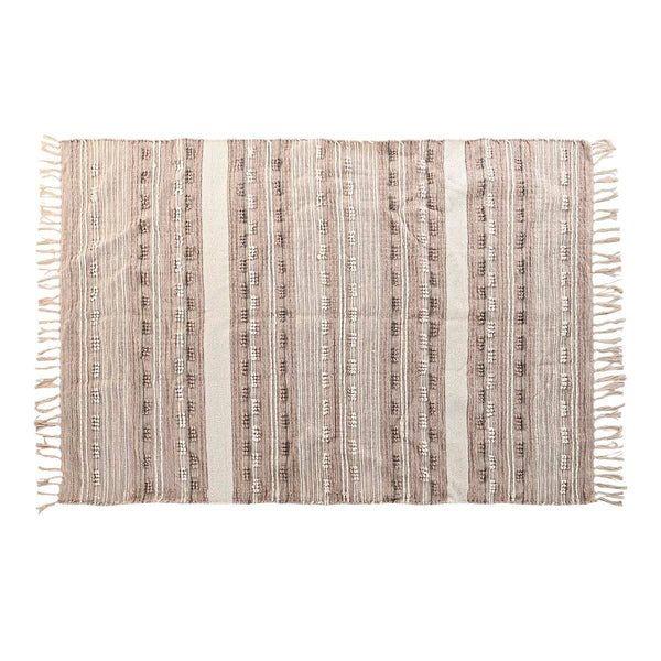 Carpet DKD Home Decor Fringe Boho Polyester Cotton (120 x 180 cm)