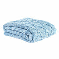 Blanket DKD Home Decor 150 x 125 x 1 cm Blue (2 Units)