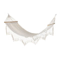 Hammock DKD Home Decor White Oak Fringe (280 x 100 x 5 cm)