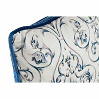 Cushion DKD Home Decor Blue 50 x 10 x 30 cm Flowers