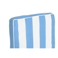 Chair cushion DKD Home Decor Stripes White Sky blue (42 x 4 x 115 cm)