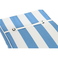 Chair cushion DKD Home Decor Stripes White Sky blue (42 x 4 x 115 cm)