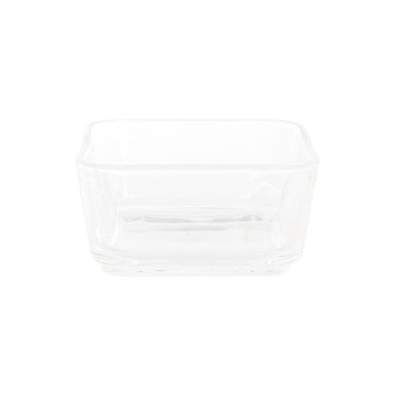 Snack tray DKD Home Decor 21 x 21 x 6 cm Crystal Natural 280 ml