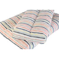 Cushion DKD Home Decor Floor Multicolour Aluminium Stripes 120 x 80 x 16 cm