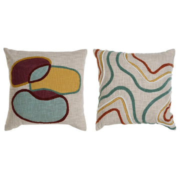 Cushion Home ESPRIT Multicolour 45 x 15 x 45 cm (2 Units)