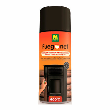 Anticaloric Paint Massó Fuegonet Spray Black 400 ml