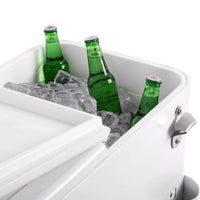 Portable Fridge Fresh White Metal 74 x 43 x 80 cm