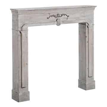 Fireplace Fir wood MDF Wood 105 x 17,5 x 99 cm