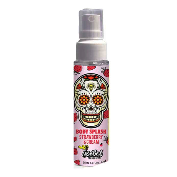 Body Mist Rebel Body Splash Strawberry & Cream (75 ml)