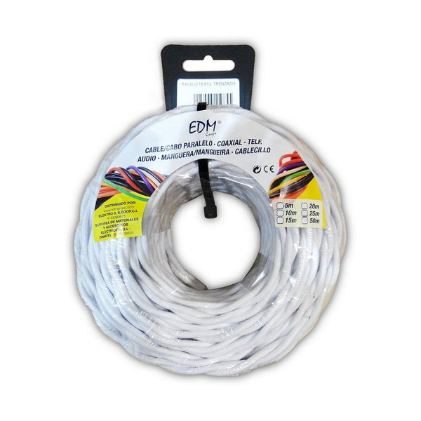 Cable EDM 2 x 1,5 mm White 25 m