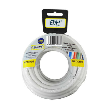 Cable EDM White 2 x 0,75 mm