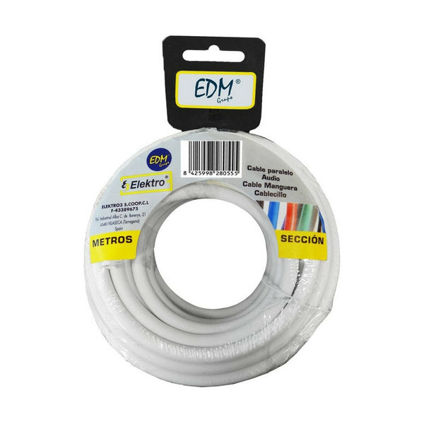 Cable EDM 2 x 0,75 mm White 15 m