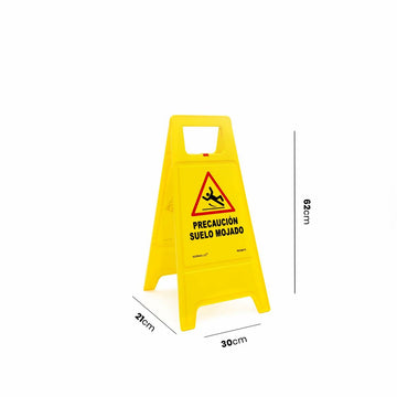 Folding panel caution wet floor Normaluz 30 x 21 x 62 cm