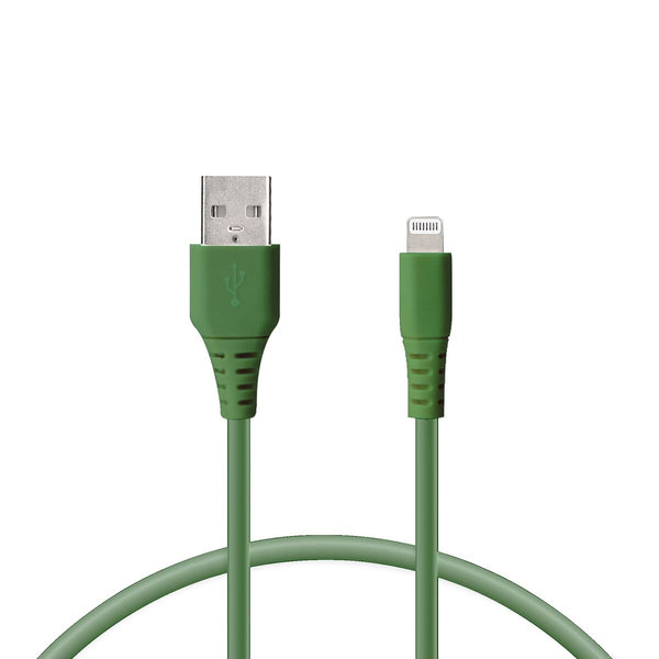 Data / Charger Cable with USB KSIX Green 1 m