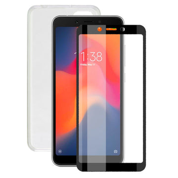 Tempered Glass Mobile Screen Protector + Mobile Case Xiaomi Redmi 6A Contact