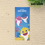 Beach Towel Baby Shark Blue (70 x 140 cm)