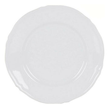 Assiette plate Feuille Porcelaine Blanc (Ø 32 cm)