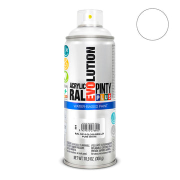 Spray paint Pintyplus Evolution RAL 9010 400 ml Water based Pure White