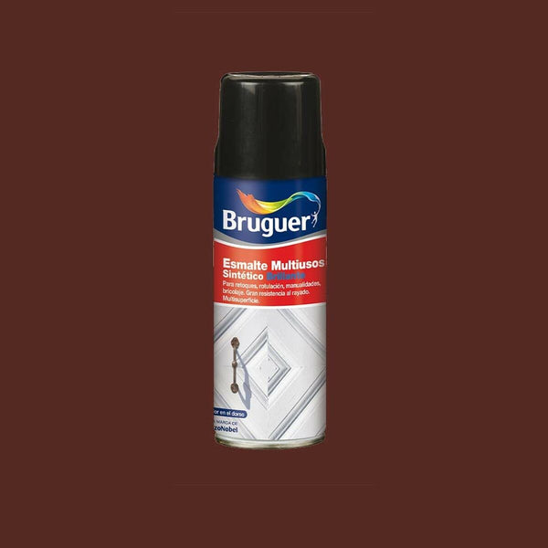 Synthetic enamel paint Bruguer 5197984 Spray Multi-use Brown 400 ml