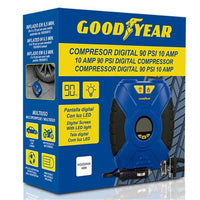 Portable Air Compressor with LED Light. Goodyear GOD0020 12 V 90 PSI