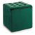 Pouffe Green Velvet (35 x 35 x 35 cm)