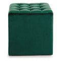 Pouffe Green Velvet (35 x 35 x 35 cm)