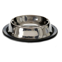 Pet feeding dish Rubber Steel