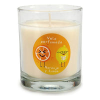 Scented Candle Orange Lemon Crystal Glass