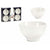 Set de Bols Porcelaine Blanc 150 ml 6 Pièces 11 x 5,5 x 11 cm