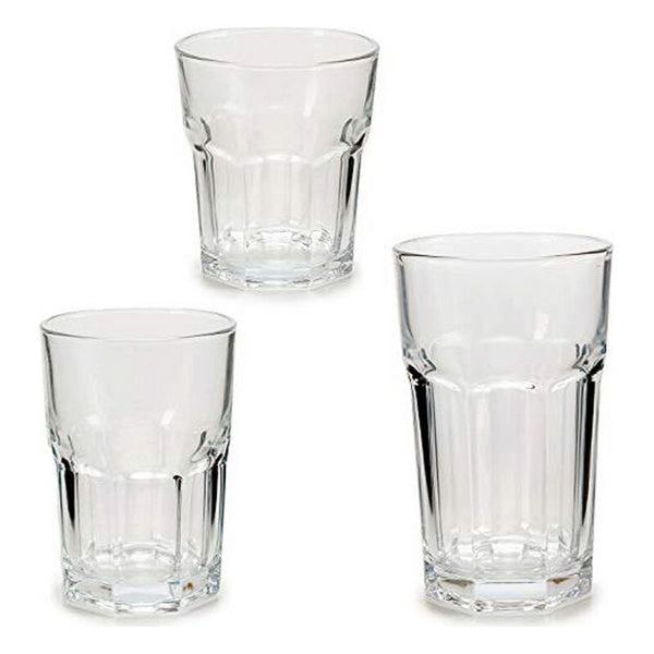 Set of glasses Vivalto Transparent Crystal (18 Pieces)