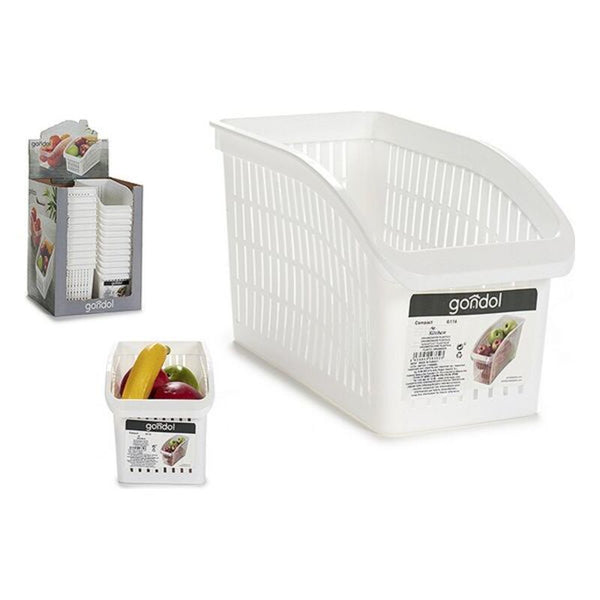 Multi-Purpose Organiser White Plastic (29 x 17 x 16 cm)