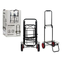 Cart Foldable Black Steel (34,5 x 42 x 95 cm)