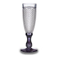 Wineglass Vivalto Glass Crystal Anthracite (7 x 20 x 7 cm) (185 ml) (1 pcs)