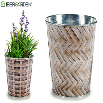 Planter Metal wicker Metal Circular